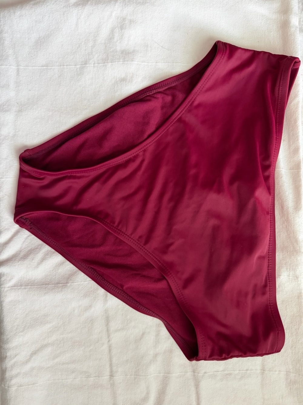 Xhilaration Burgundy High-Waist Bikini Bottom
